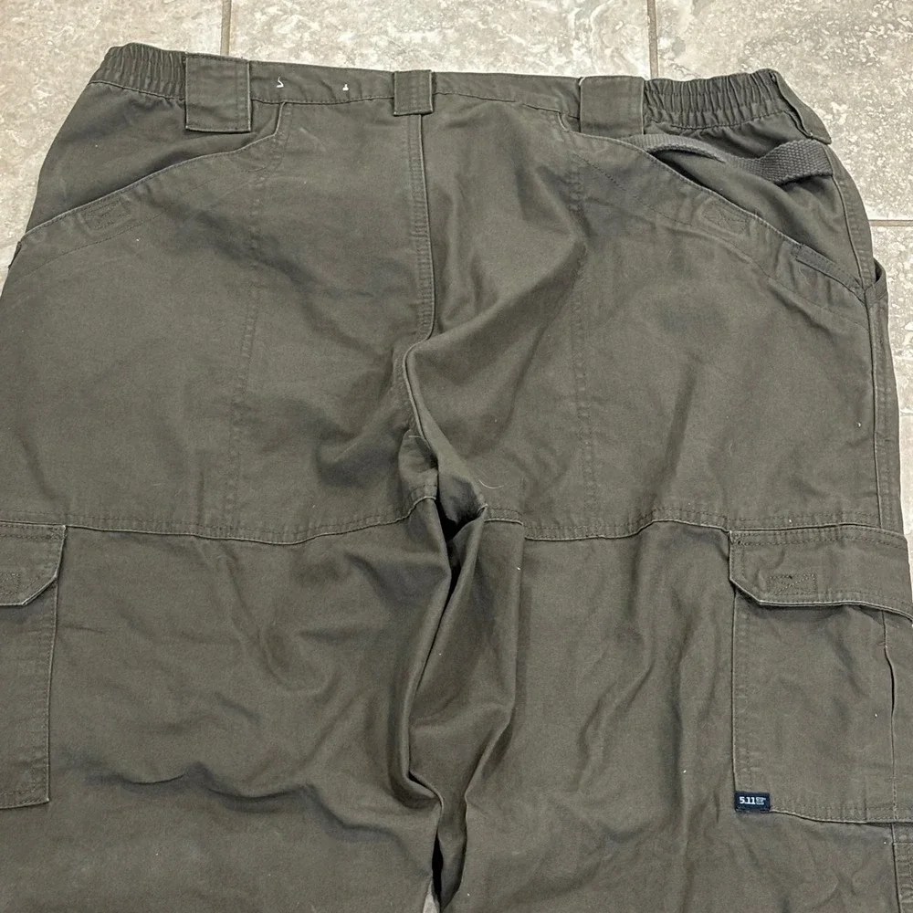 5.11 Tactical Series Mens 40x36 Cotton Canvas Cargo Pants Tundra Green 74251